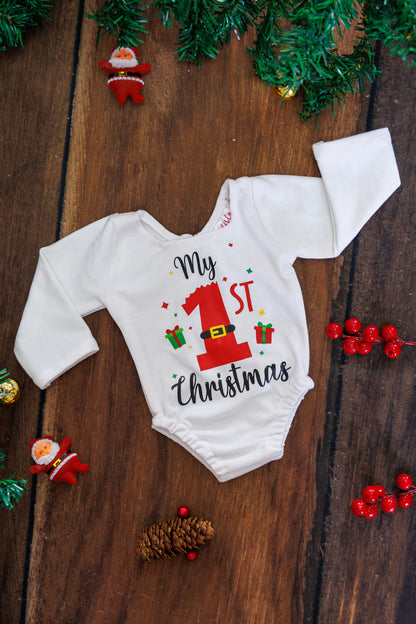 1st Christmas Romper