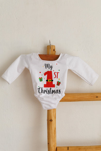 1st Christmas Romper