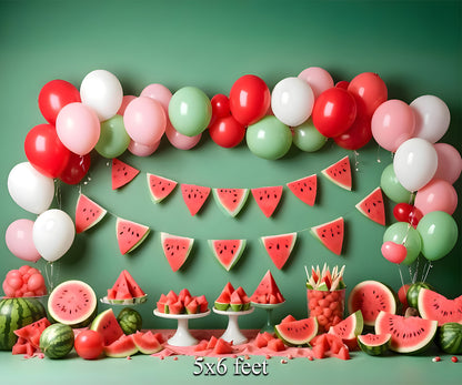 RTS Watermelon 5X8 Ft. Fabric