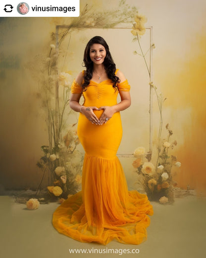 Mustard Mellisa Gown