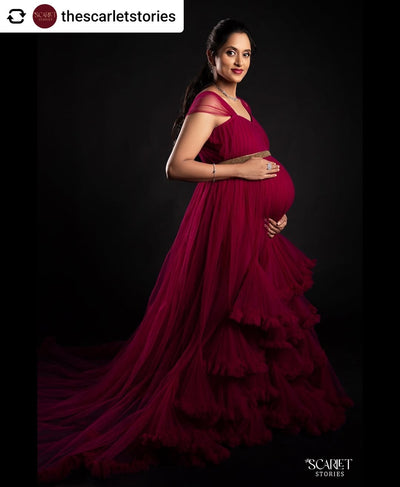 Diana gown - Beetroot Pink
