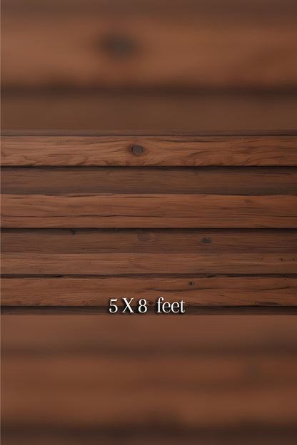 RTS Mahogany Wood 5x7 ft. Fabric