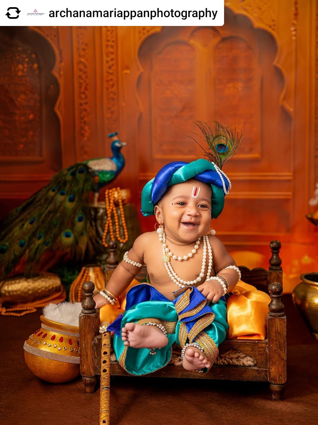 Krishna Outfit - Green
