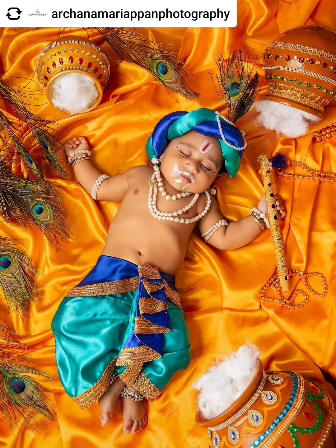 Krishna Outfit - Green