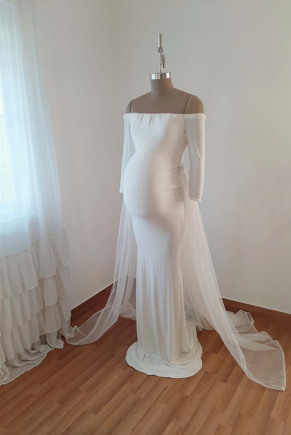 White Body Con Gown