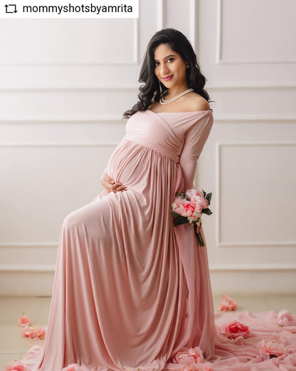 RTS Pink Aurelia gown - With Veil L-XL