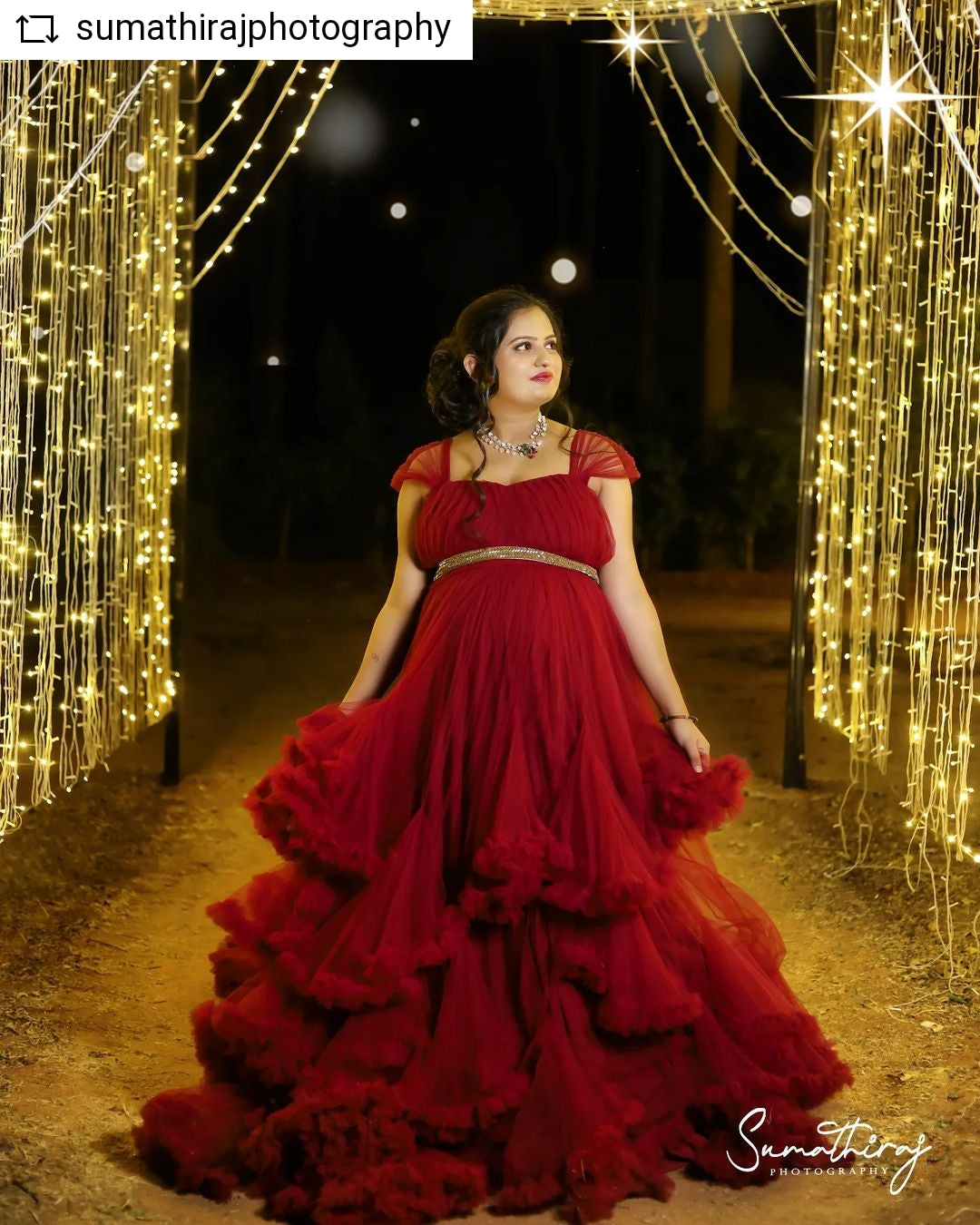Nabela Noor opts for an Indian designer for her baby shower