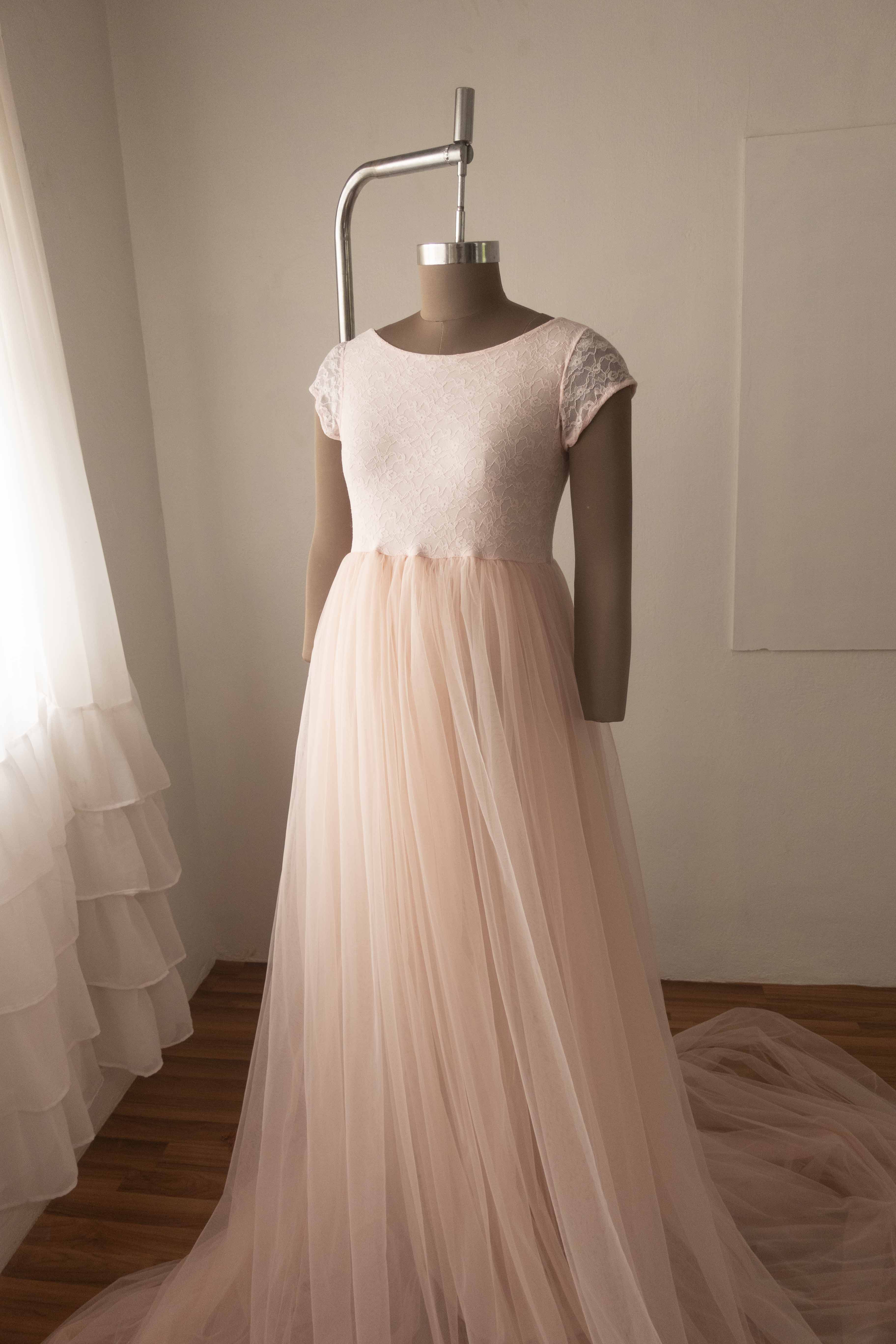 Alana gown - Baby Pink