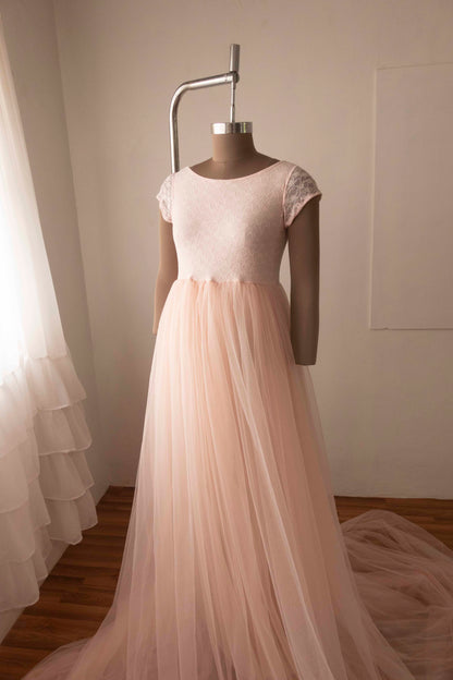 Alana gown - Baby Pink