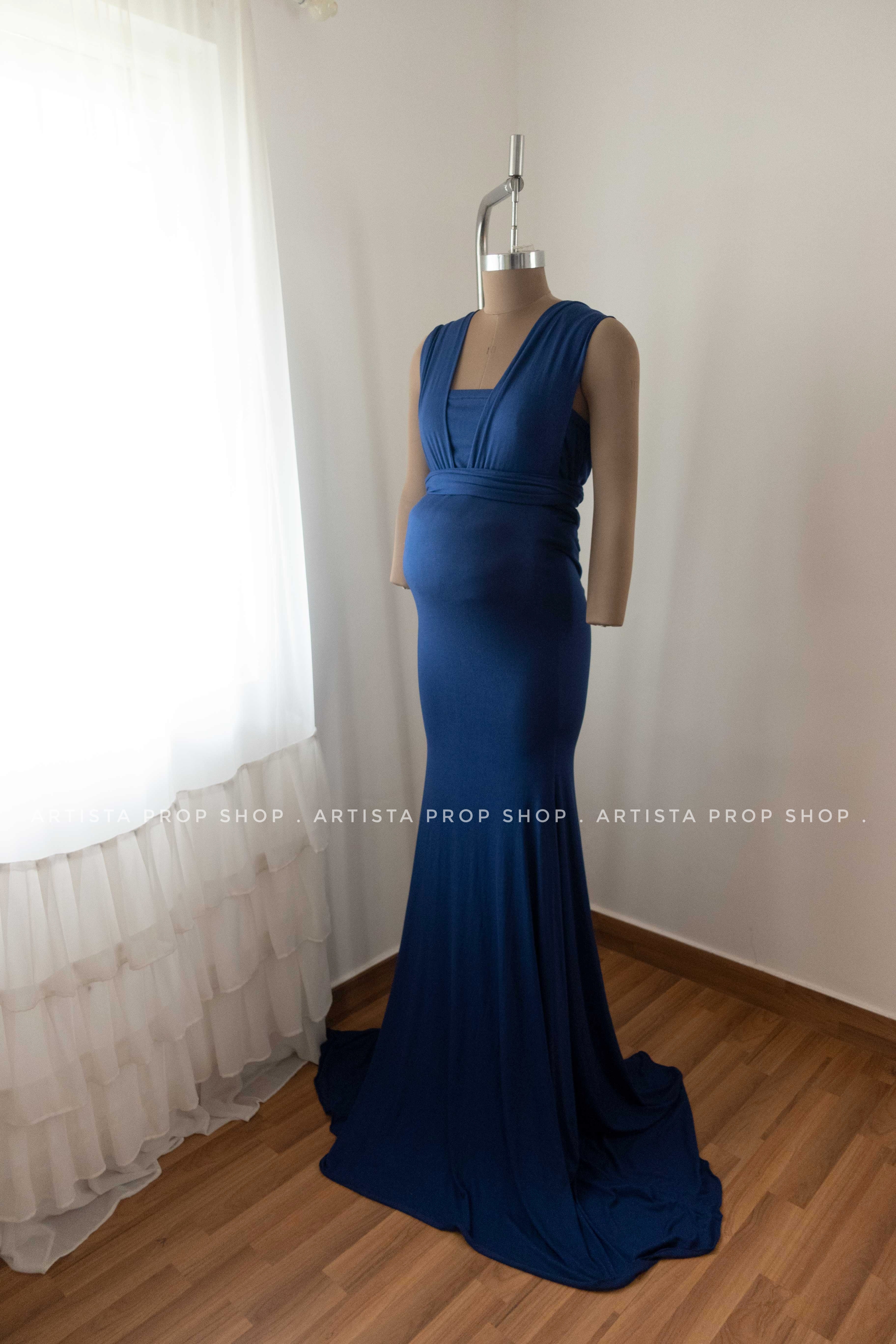 Convertible gown- Dark Blue