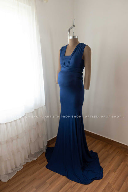 Convertible gown- Dark Blue