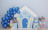 RTS Blue candy house 5X8 ft. Fabric