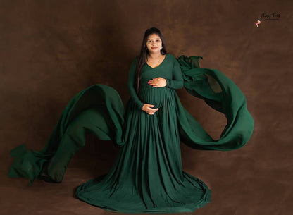 Aurelia Gown- Bottle green