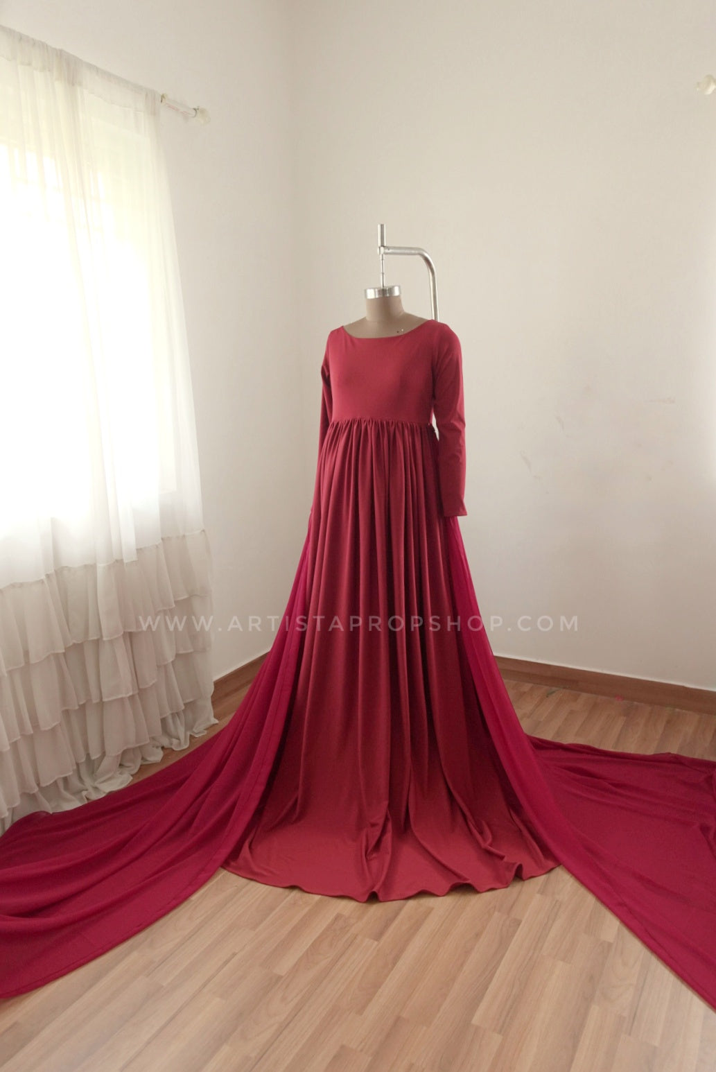 Aurelia Gown- Burgundy