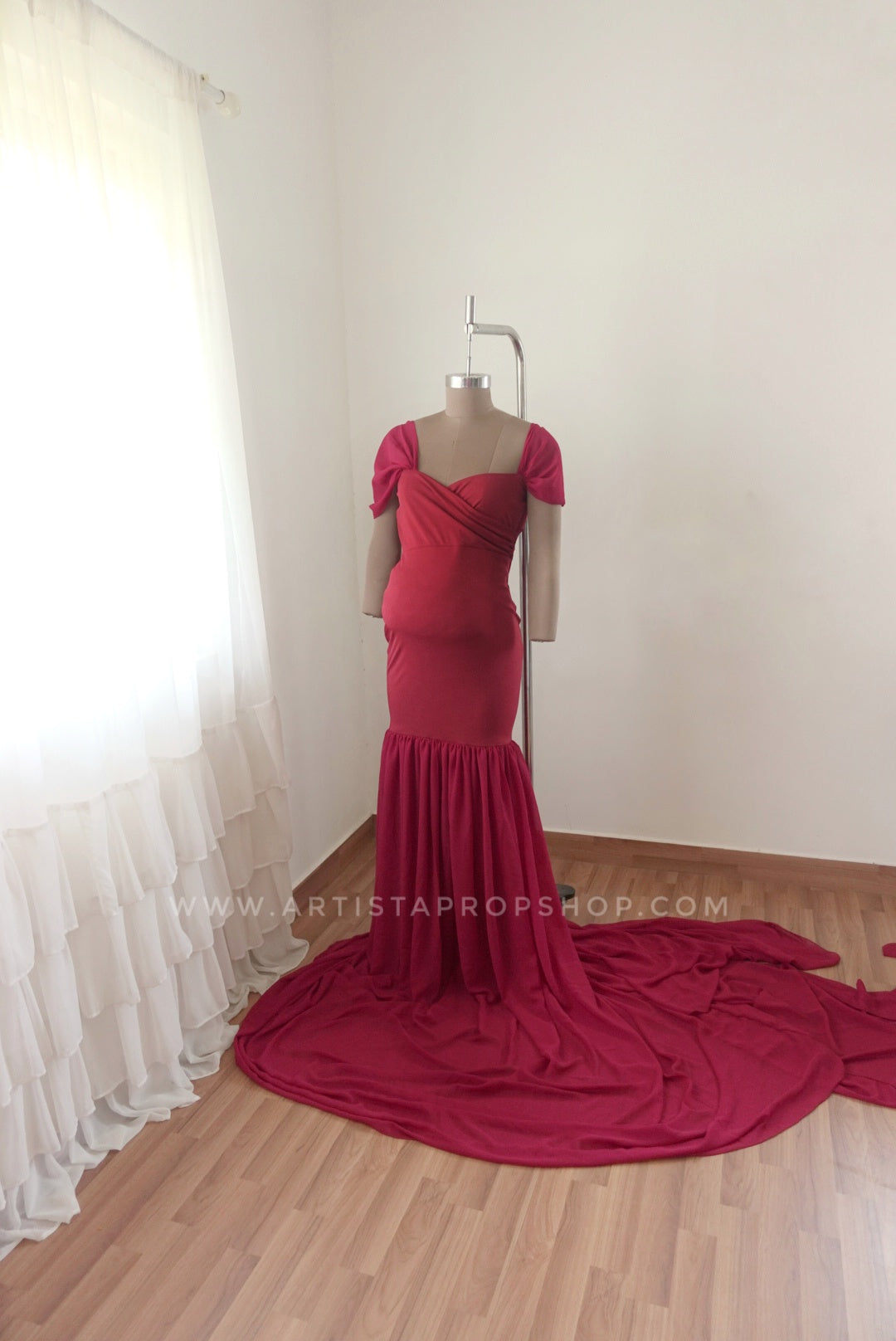 Rachel gown - Burgundy