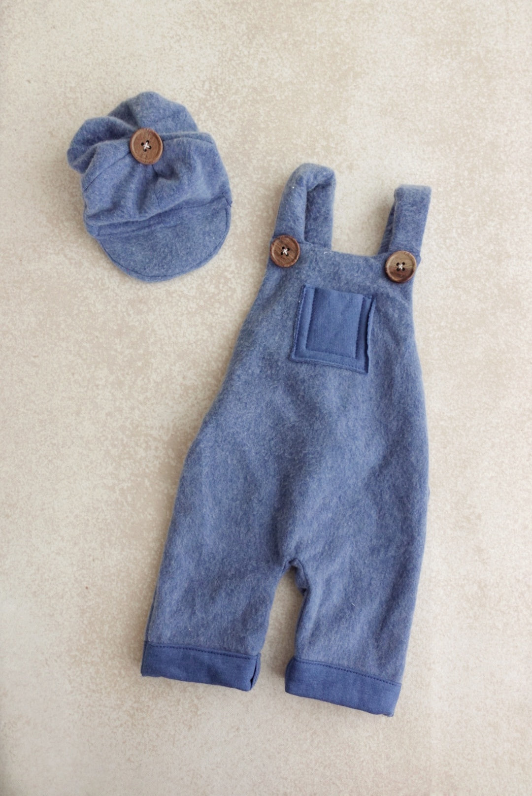 Fuzzy Romper - Blue