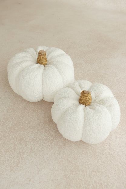 White Pumpkins - set of 2