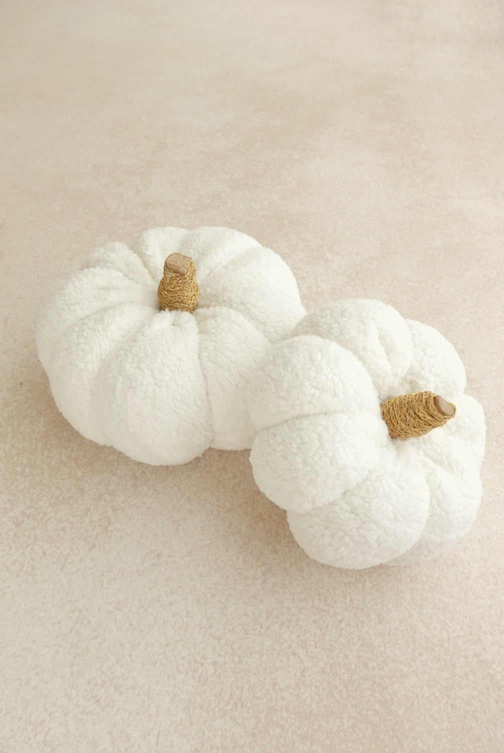 White Pumpkins - set of 2