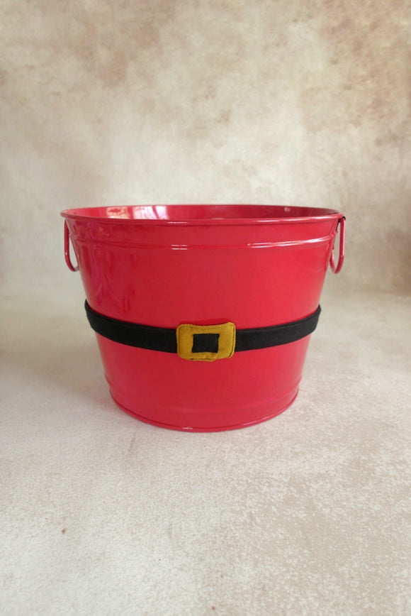 Santa bucket- Red