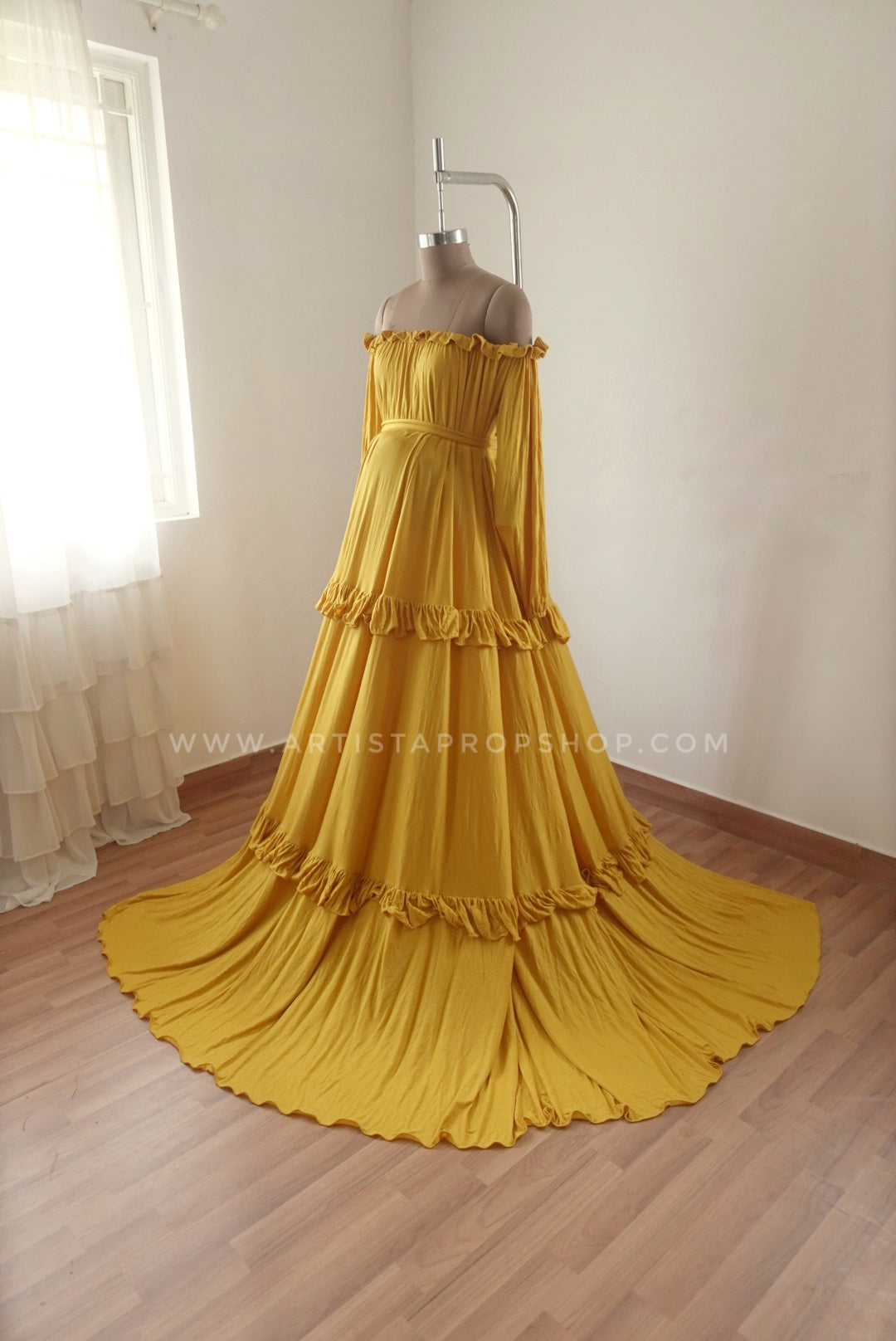 Lorette gown - Yellow