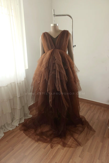 Krysten gown- Brown