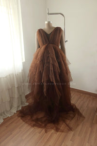Krysten gown- Brown