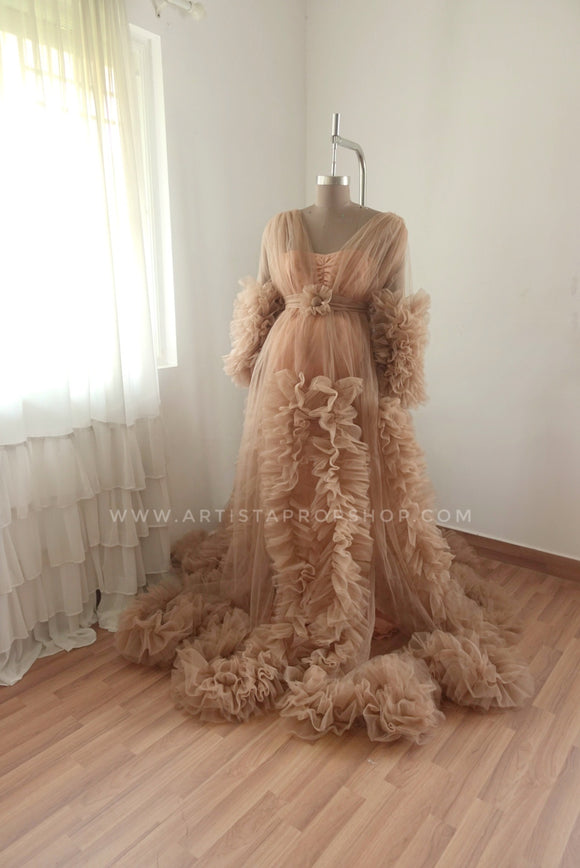 Arianna gown - Caramel
