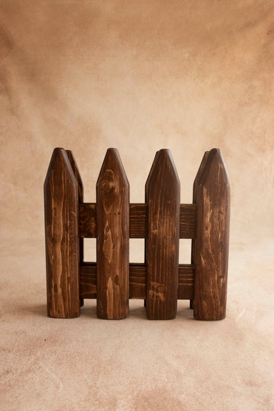 Foldable Wooden Fence -Brown