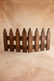 Foldable Wooden Fence -Brown