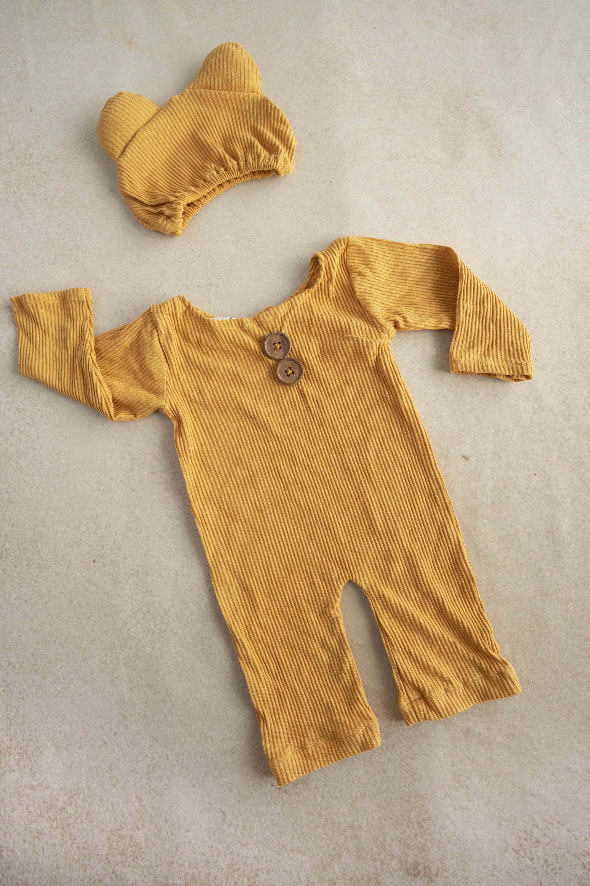 Yellow Teddy Romper