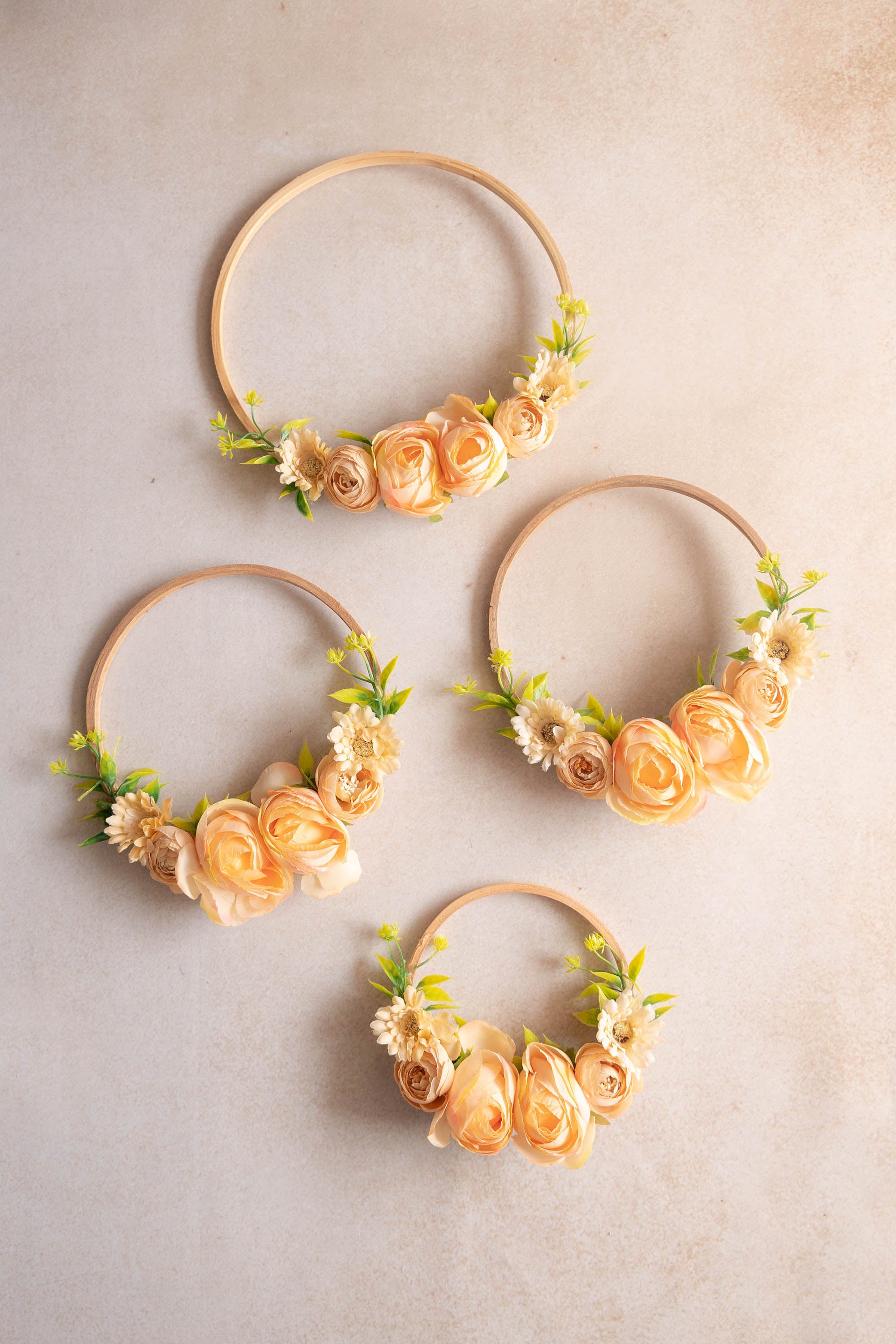 Jennet Floral Hoops