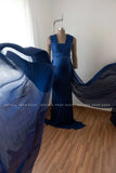 Convertible gown- Dark Blue
