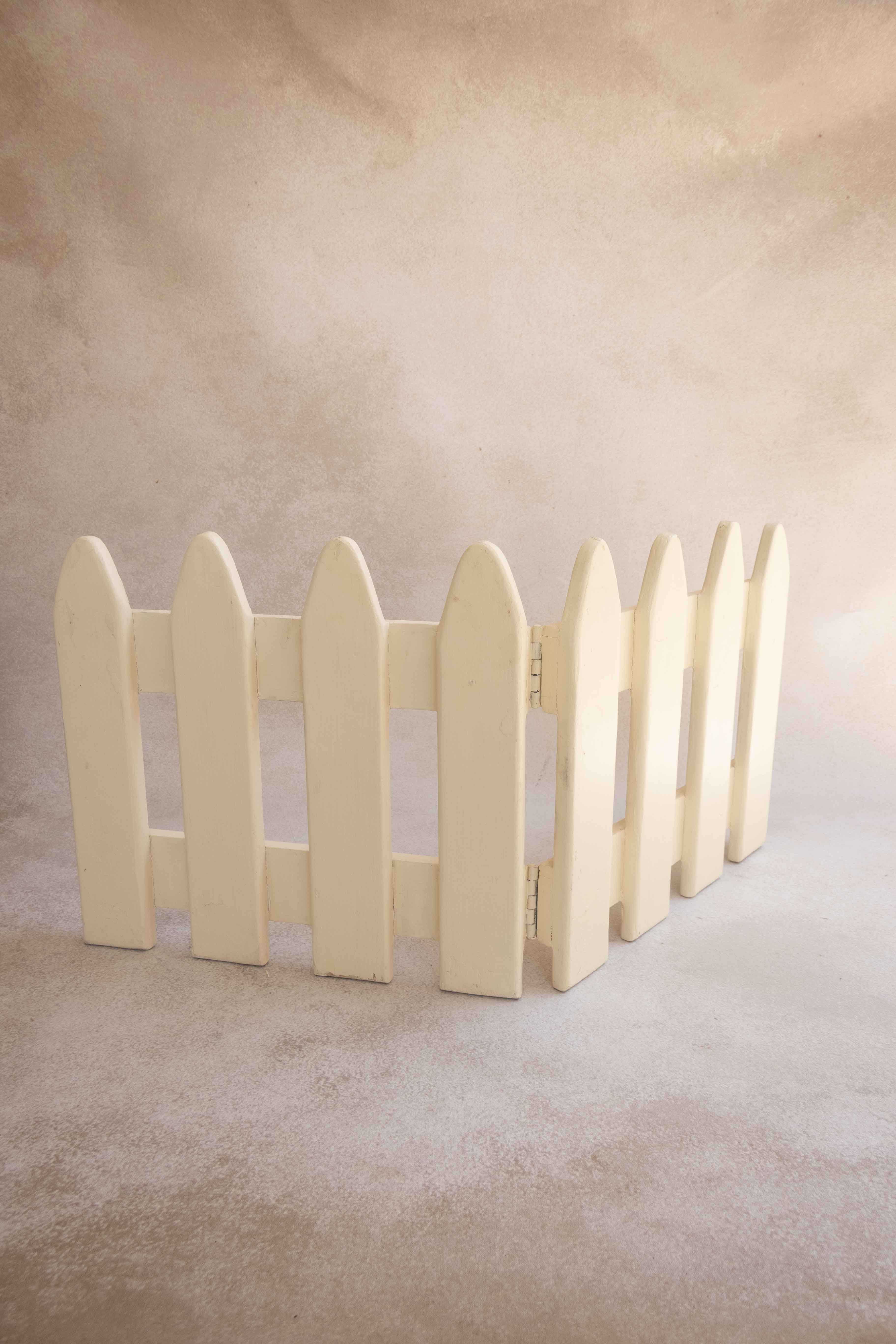 Foldable Wooden Fence -Cream