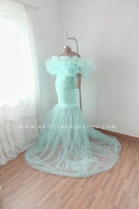 Cotton Candy Gown- Ice Blue