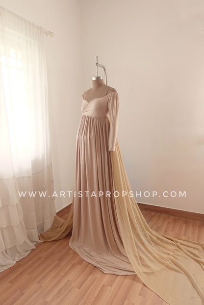 Aurelia Gown- Beige