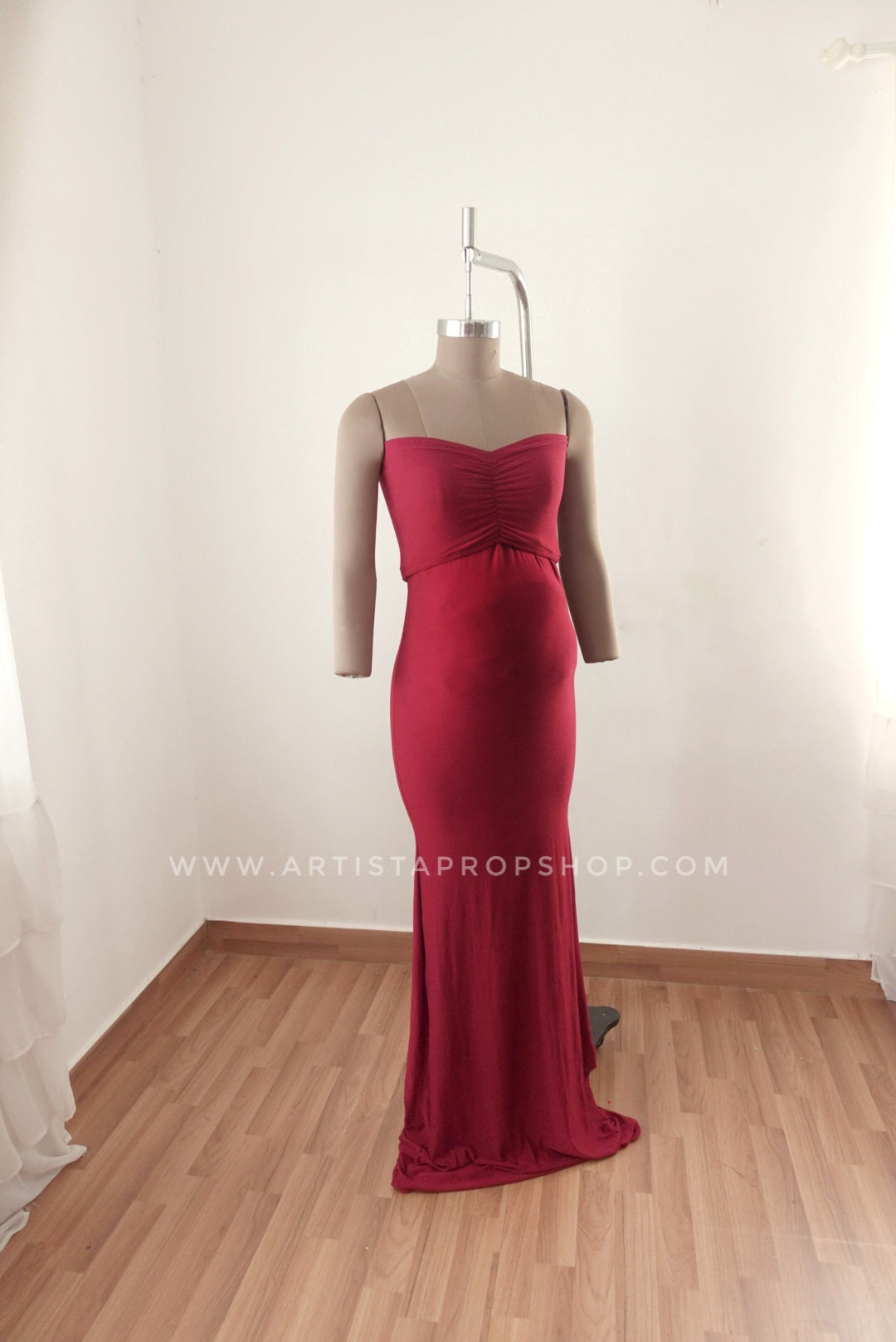 Arianna gown -Burgundy