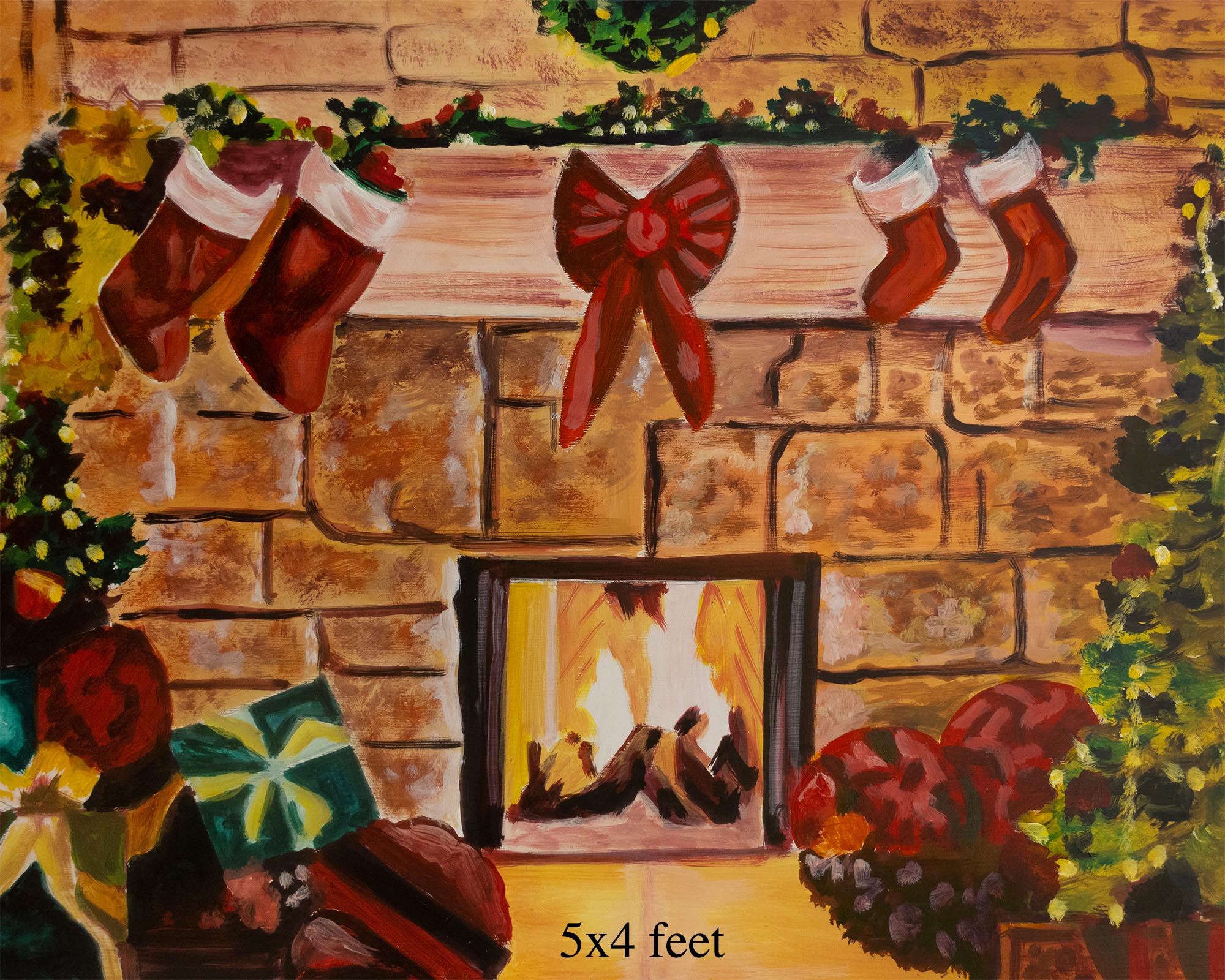 RTS Fireplace 5x8 Ft - Fabric