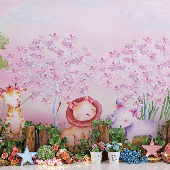 RTS Pink Forest 5X8 ft. Fabric