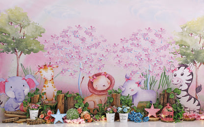 RTS Pink Forest 5X8 ft. Fabric