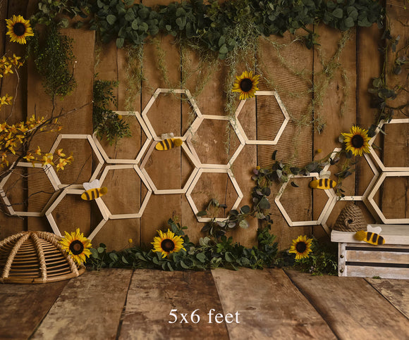 RTS Honey Flower 5x6 Ft - Fabric