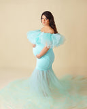 Cotton Candy Gown- Ice Blue