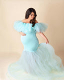 Cotton Candy Gown- Ice Blue