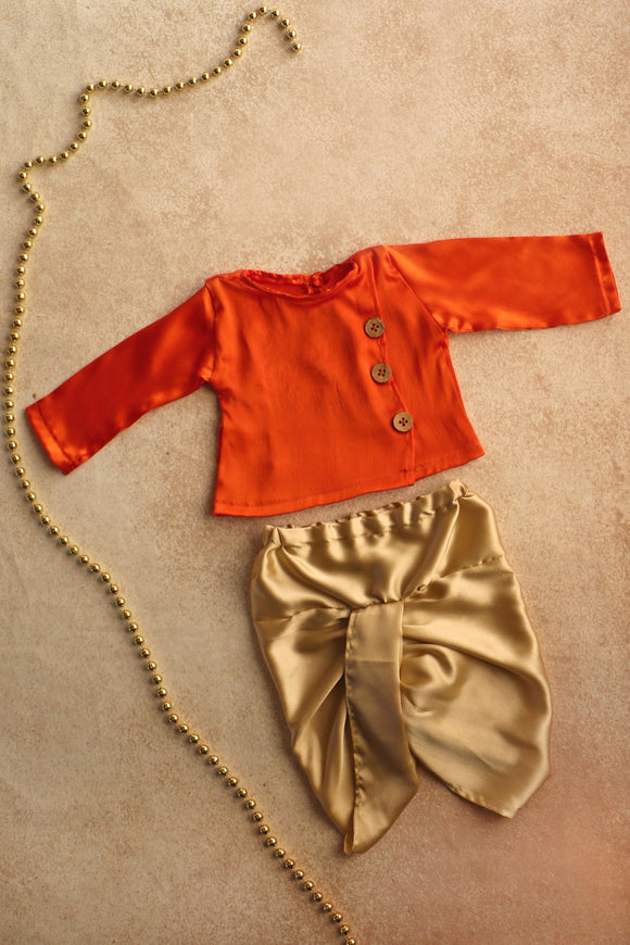 Shakthi Outfit - Orange
