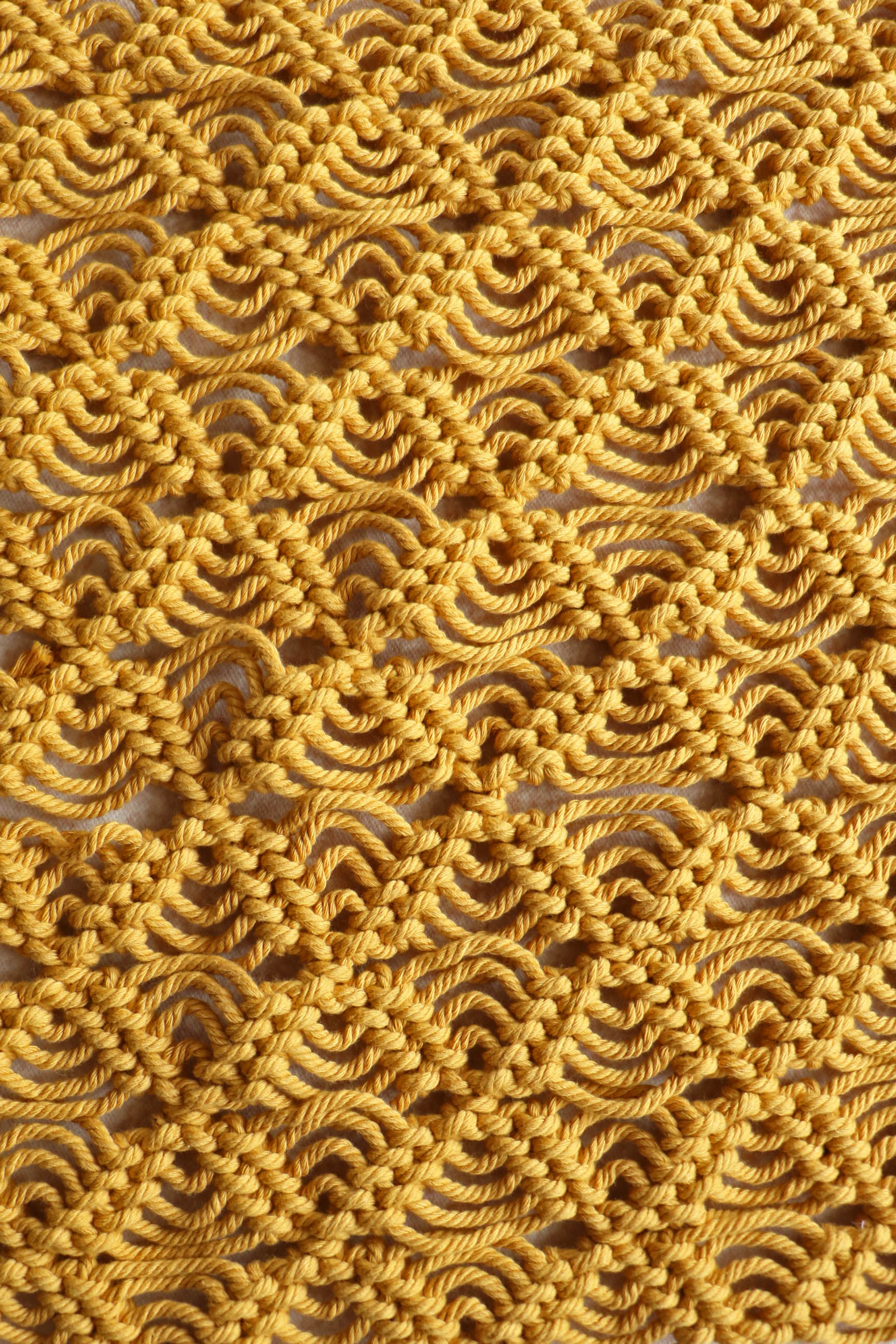 Macrame Mat - Yellow