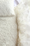 Lace Mattress Cover - White