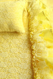 Lace Mattress Cover - Yellow