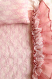 Lace Mattress Cover - Dusty Pink
