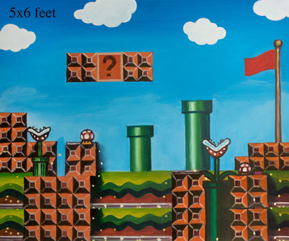 RTS Super Mario 5X6FT - Fabric