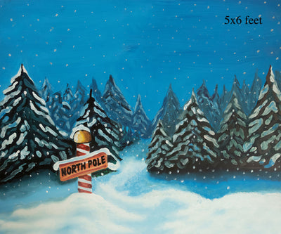 North Pole 5X6FT - Fabric