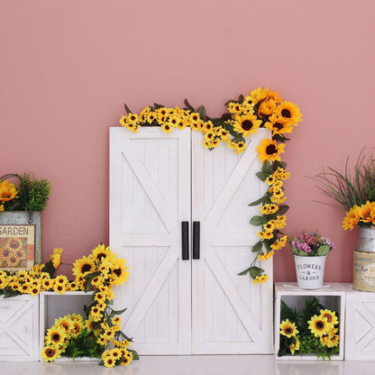 Pastel Sunflower Garden